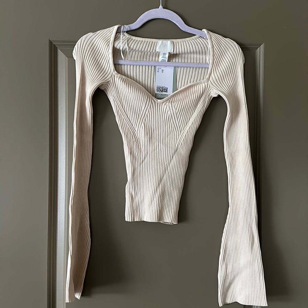 NEW cream knit top